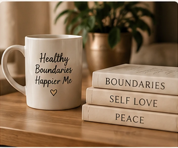 Warm lifestyle scene representing healthy boundaries and peaceful relationships
